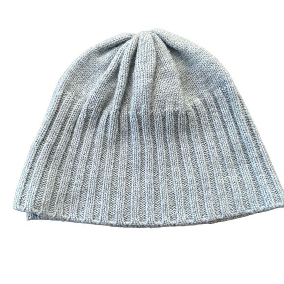 Michael Kors Wool Beanie Winter Hat Grey Ribbed main image 4